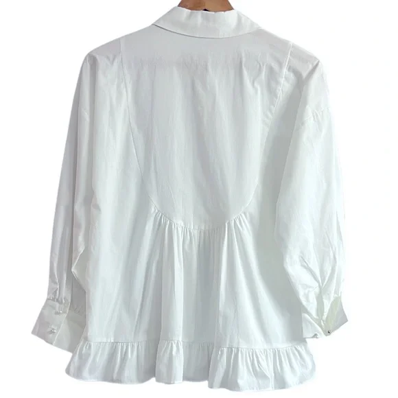 Zara Elegant White Blouse - Picture 2 of 5